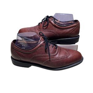 Roundtree & Yorke Brown Leather Oxford Men’s Dress Shoes Made In USA Size‎ 8.5
